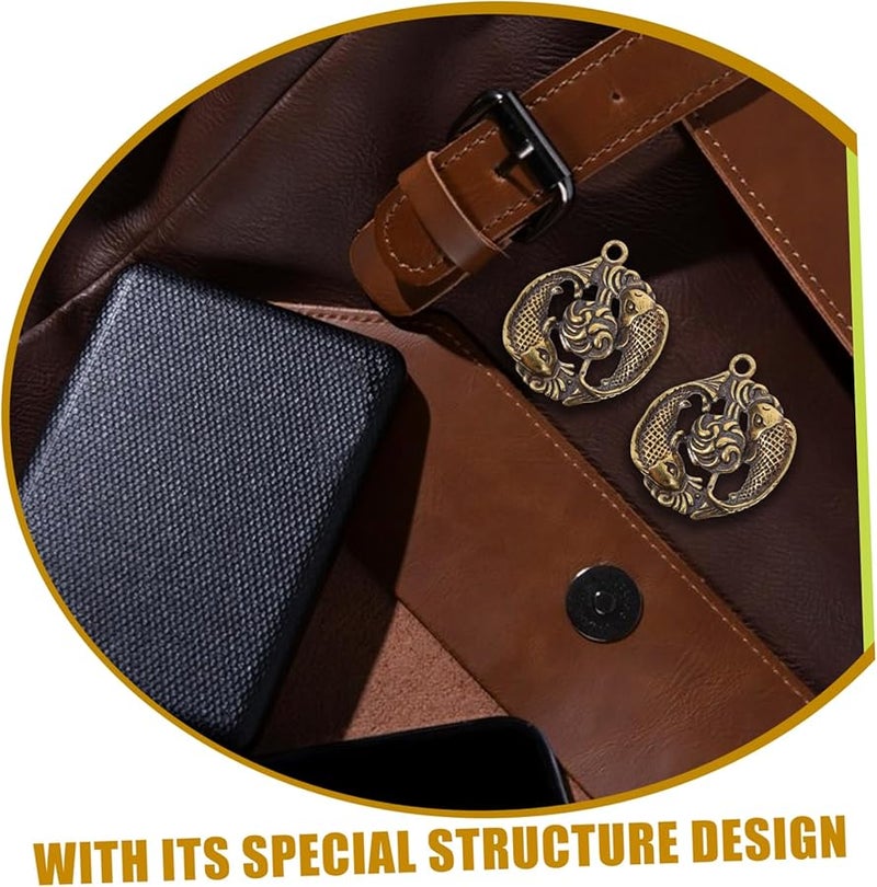 Brass Buckle 2pcs Creative DIY Decorative Belt Accessories For Bags Personalization - Image 3